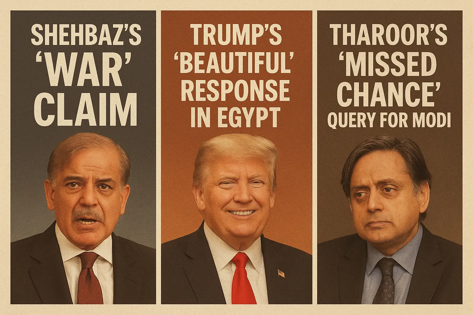 “Shehbaz’s ‘War’ Claim vs. Trump’s ‘Beautiful’ Peace: Tharoor Questions Modi’s Missed Chance at Egypt Summit”