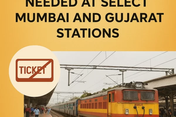 Indian Railways’ Diwali & Chhath Gift: No Platform Ticket Needed at Select Mumbai and Gujarat Stations created images