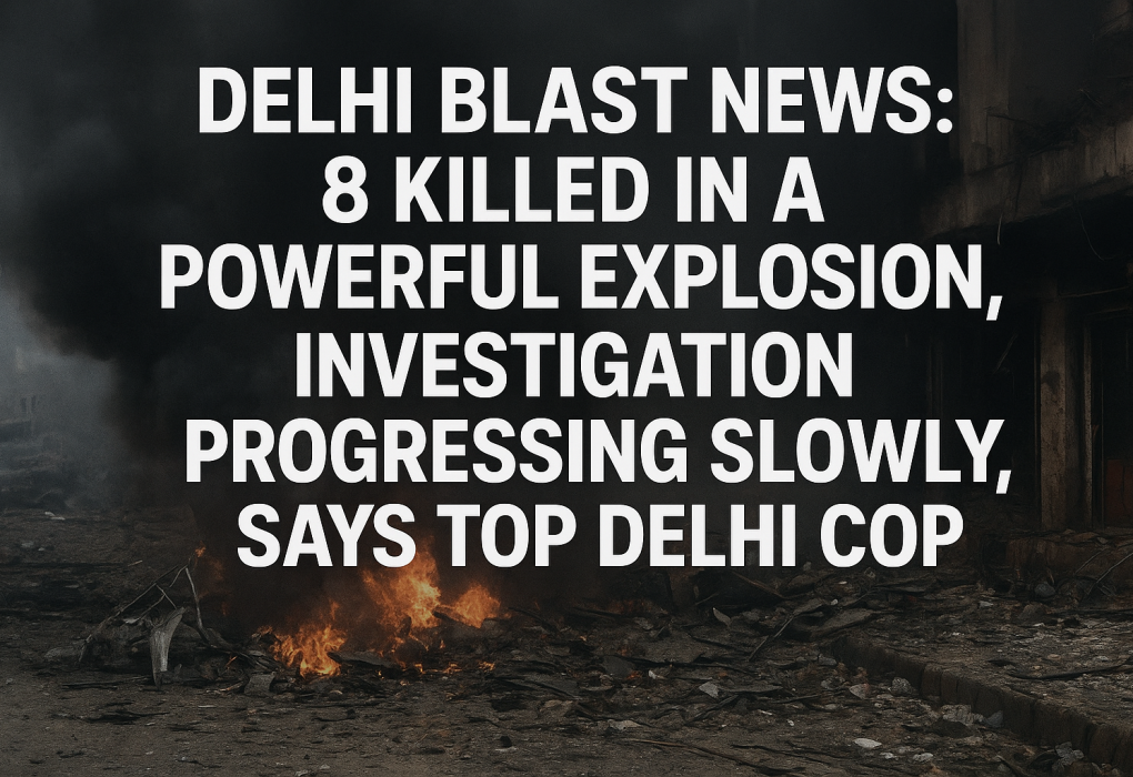 Delhi Blast News: 8 killed in a powerful explosion, investigation progressing slowly, says top Delhi cop.
